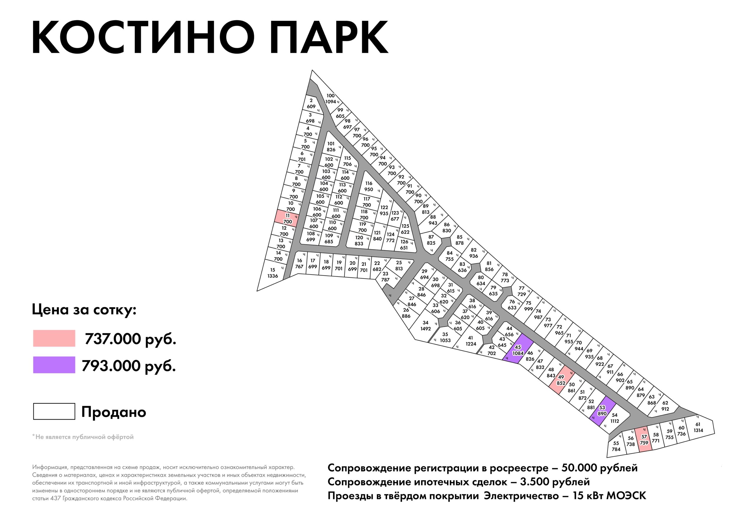 Костино Парк ген план